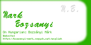 mark bozsanyi business card